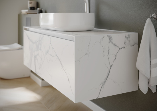 Мебель для ванной Sancos Stone 120 Statuario white