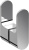 Душевой уголок Ravak CRV1-80+CRV1 Transparent, профиль сатин