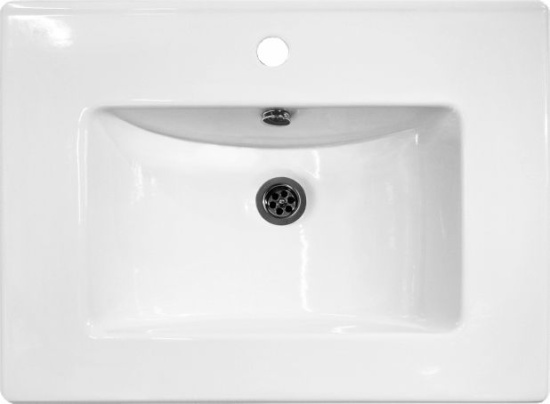 Тумба с раковиной Misty Дунай 60 дуб белый