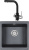 Комплект Мойка кухонная Paulmark Brilon PM104546-BLM черный металлик + Смеситель Paulmark Essen Es213011-418 для кухонной мойки, черный металлик