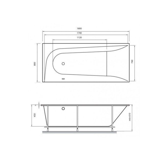 Акриловая ванна VAYER Boomerang 180x80 L
