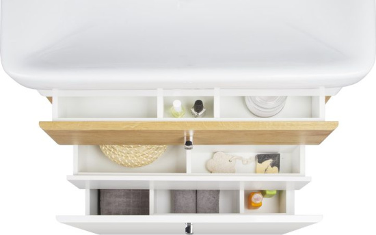 Тумба под раковину Iddis Carlow 70 напольная, белая, дерево