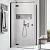Душевой уголок Radaway Essenza New Black KDJ 80х70 L