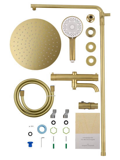 Душевая стойка Wonzon & Woghand Stick WW-88739903-BG с термостатом