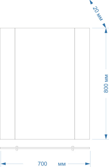 Зеркало Misty Жасмин 70 оранжевое
