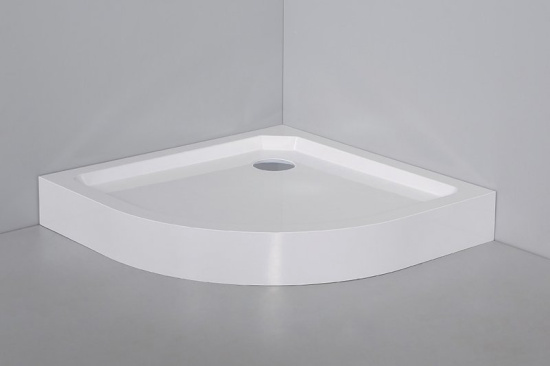 Поддон для душа Cezares Tray SMC TRAY-SMC-R-80-550-150-W R 80x80, с сифоном