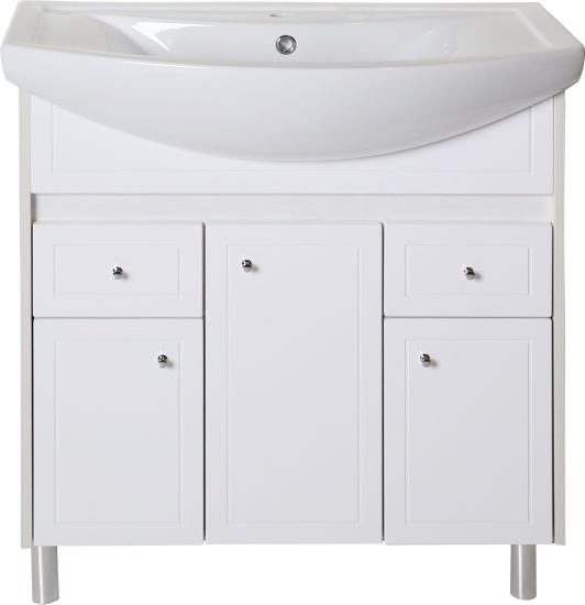 Мебель для ванной ASB-Mebel Орхидея 80 белая, северное дерево