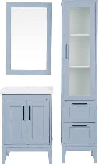 Зеркало ValenHouse Эйвори 60 серое