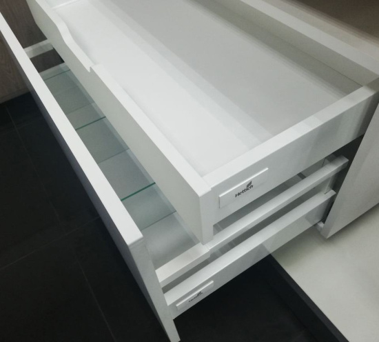 Мебель для ванной с раковиной Duravit Viu 60: столешница 120, дуб французский, без отверстий + тумба 80