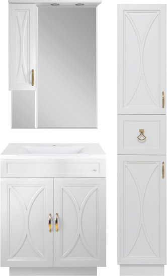 Тумба с раковиной Misty Амбра 65 2 двери