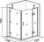 Душевой уголок Good Door Saturn WTW+SP правый 130х100х185 см