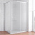 Душевой уголок Vegas Glass ZP+ZPV 110*100 07 10 профиль матовый хром, стекло сатин Душевой уголок Vegas Glass ZP+ZPV 110*100 07 10 профиль матовый хром, стекло сатин