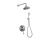Душевая система Bronze de Luxe Yasmina NT800/B03-2