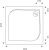 Поддон для душа Good Door Квадро 80x80 с ножками и экраном