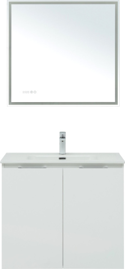 Мебель для ванной Aquanet Алвита new 80 подвесная, белая матовая, с дверками