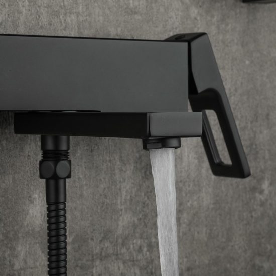 Смеситель для ванны Gappo G3217-6, черный