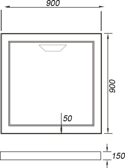 Поддон для душа Weltwasser WFS 90/15