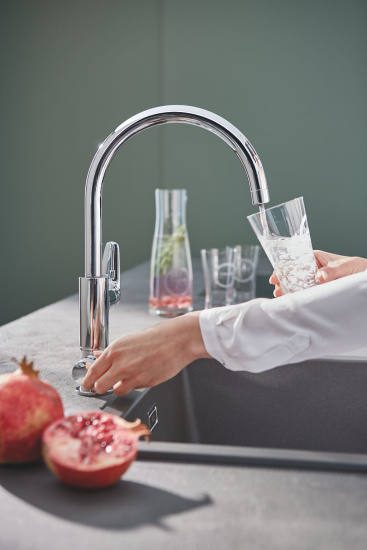 Смеситель для кухни Grohe Blue Pure BauCurve 30385000 с фильтром