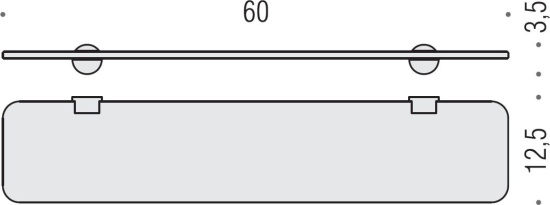 Полка Colombo Design Plus W4916