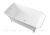 Ванна из искусственного камня Aquanet Bloom Curve TC-S91 170x83 см. матовая