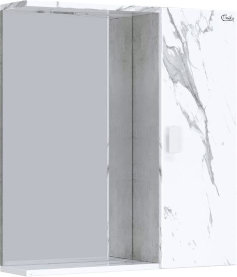 Мебель для ванной Onika Марбл 65, подвесная, мрамор, камень бетонный