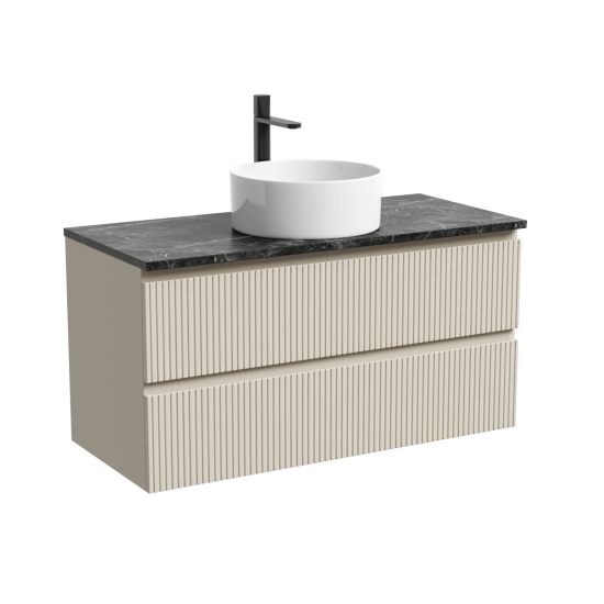 Тумба с раковиной Sancos Snob T 100 Beige Soft SNT100CE, подвесная