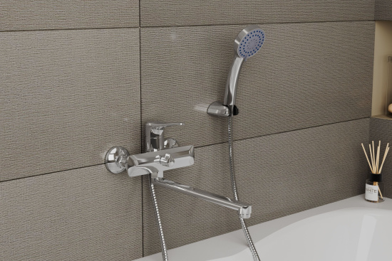 Смеситель для ванны Rush Jawa JA0735-51 универсальный