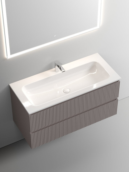 Тумба с раковиной Sancos Snob T 100 Doha Soft SNT100SM, подвесная