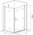 Душевой уголок Good Door Mokka DR+SP 100х80х185 см