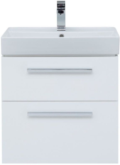 Мебель для ванной Aquanet Nova 60 2 ящика, белый глянец