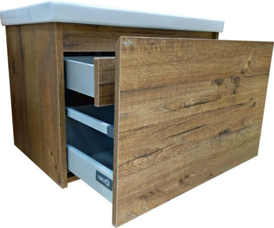 Мебель для ванной Misty Даллас 65 подвесная, светлое дерево