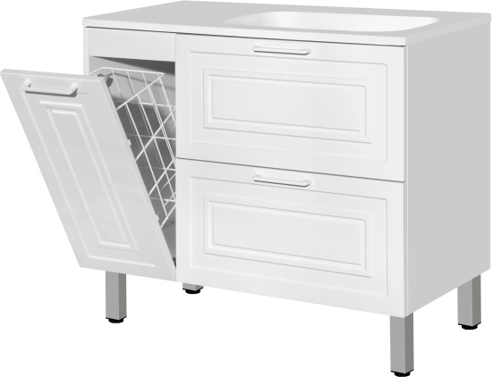 Мебель для ванной Style Line Альба 90 R с бельевой корзиной