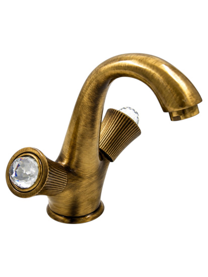 Смеситель для раковины Fiore Venere Sky Swarovski® 13ZZ0623, бронза