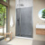 Душевая дверь в нишу Vegas Glass EP-F-1 NOVO h2000 155 04 07 L, профиль никель, стекло графит Душевая дверь в нишу Vegas Glass EP-F-1 NOVO h2000 155 04 07 L, профиль никель, стекло графит