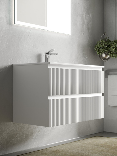Тумба с раковиной Sancos Snob R 80 Bianco SNR80W, подвесная