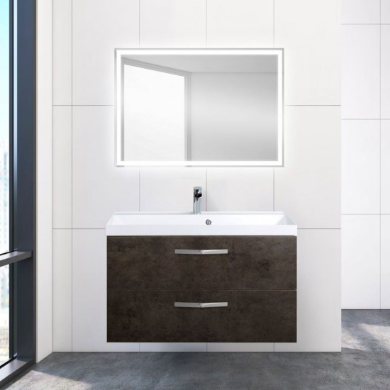 Тумба с раковиной BelBagno Aurora 90 cemento scuro