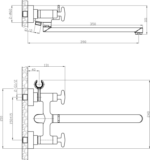 Смеситель для ванны Iddis Acros ACRSBL2i10WA универсальный, хром