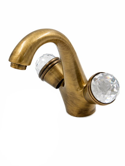 Смеситель для раковины Fiore Xt Sky Swarovski® 17ZZ0623, бронза