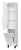 Шкаф-пенал Misty Модерн 35 L с бельевой корзиной, универсальный