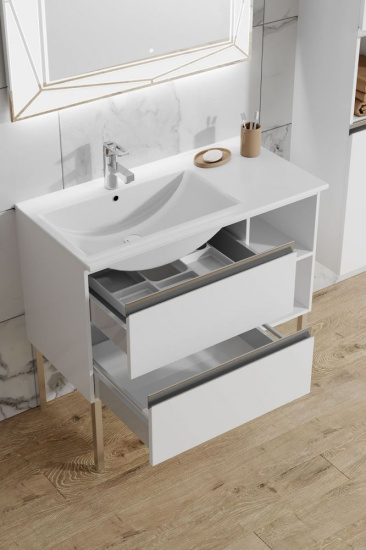 Тумба с раковиной Sanvit Стрит 4 90 R Асфальт