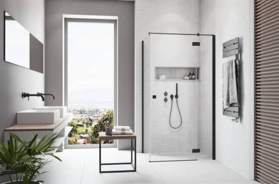 Душевой уголок Radaway Essenza New Black KDJ 80х70 R