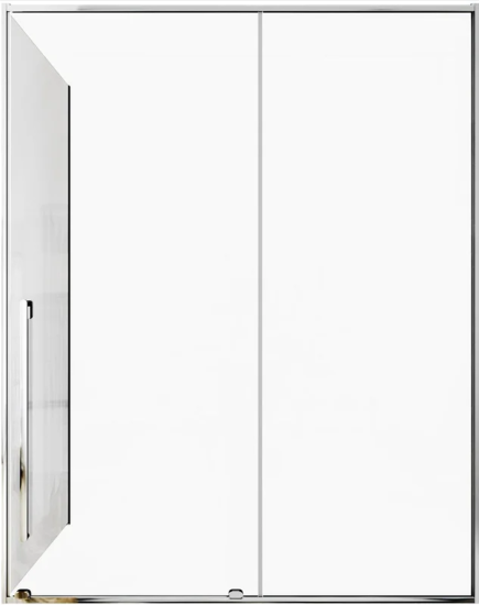 Душевой уголок Allen Brau Fantasy 2.0 120x90, профиль хром, стекло прозрачное