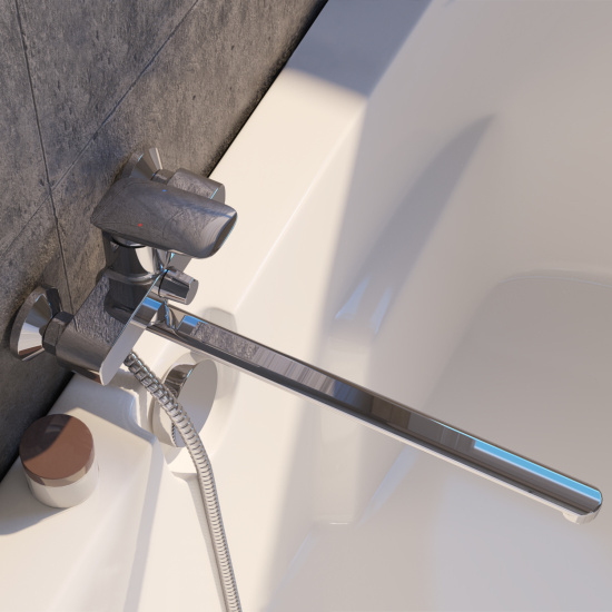 Смеситель для ванны Iddis Stone STOSB00i10WA универсальный