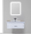 Тумба с раковиной Misty Европа 90 белая эмаль