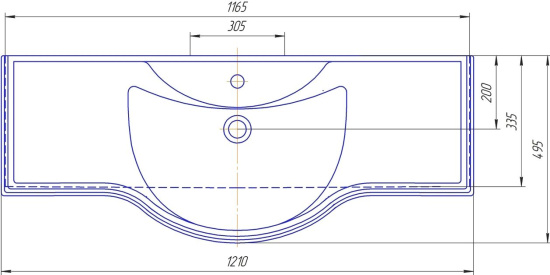 Мебель для ванной Бриклаер Бали 120 венге, белый глянец