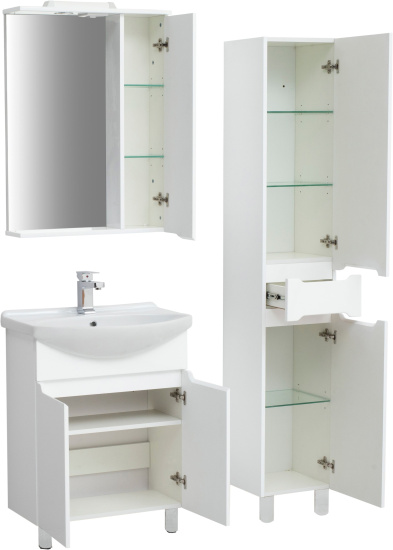 Тумба с раковиной Sanstar Bianco 65