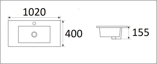 Раковина CeramaLux 9393-100