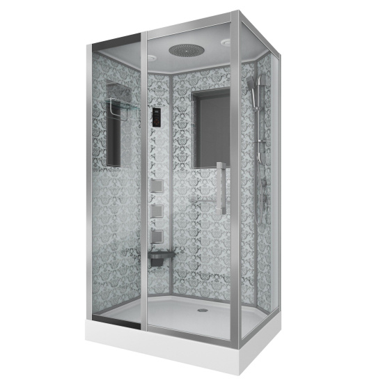 Душевая кабина Niagara Lux NG-7711WL хром, металлик