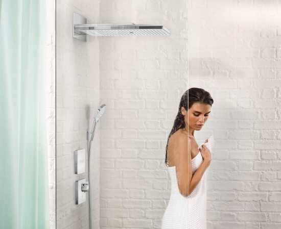 Смеситель для душа Hansgrohe ShowerSelect Glass 15735400 термостат, хром