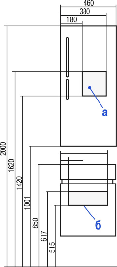 Мебель для ванной Aquaton Эклипс темный эбони